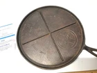 Griswold Slant Large Block Logo Cast Iron Griddle No. 9 w/ X Brace RARE 739A