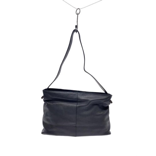 LOEWE Black Leather Shoulder Bag Women Solid Auth