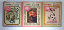 3 MEMORIES of a LIFETIME Books Borders  Frames / Florals  Nature / Alphabets