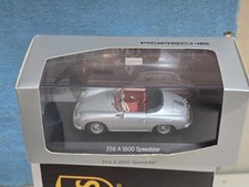 1:43 MINICHAMPS PORSCHE 356 A 1600 SPEEDSTER GREY DEALER MIB *RARE