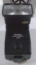 Vivitar Zoom Thyristor 3500 Shoe Mount Flash with Diffuser DM/M-TTL - TESTED