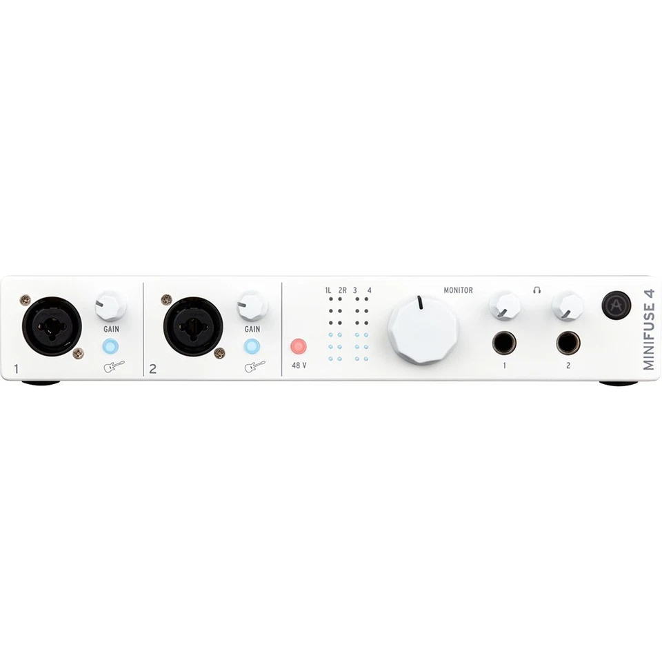 MiniFuse 4 Portable 4x Input USB-C MIDI Audio Interface, White