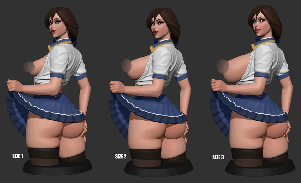 Texelion NSFW Figure |Elizabeth Classic Fan Art | 3D Resin Multi Scale - Image 3 of 3