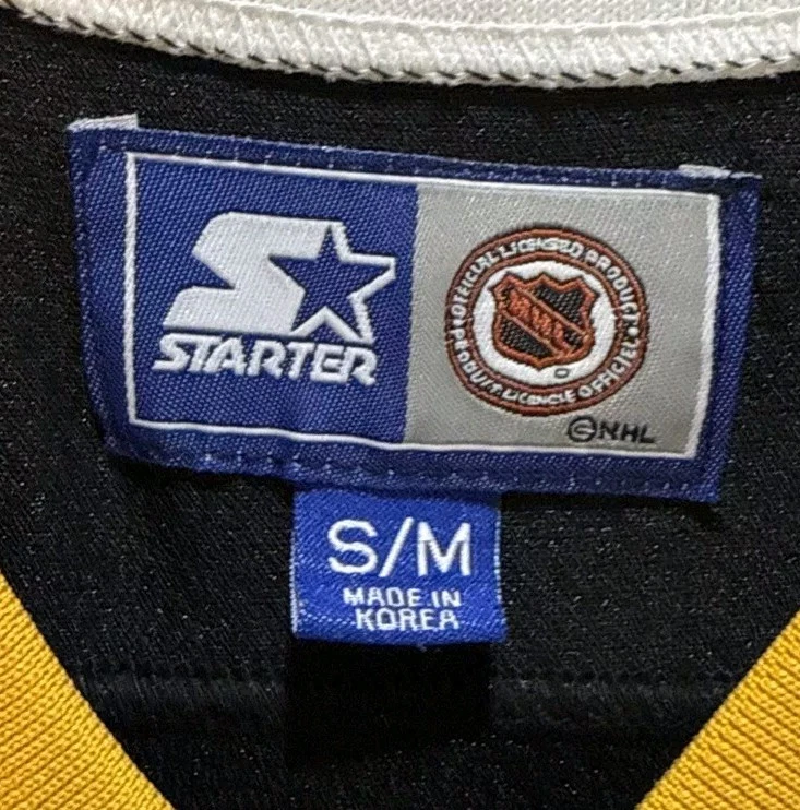 Camiseta deportiva de hockey vintage Starter NHL para niños S/M Pittsburgh Penguins Jaromir Jagr Foto 4 de 4