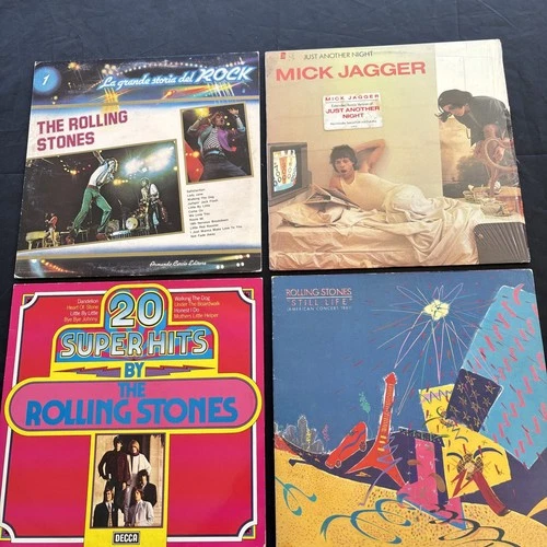 ROLLING STONES VINYL LP RECORD LOT OF 4 GREAT CONDITION MICK JAGGER