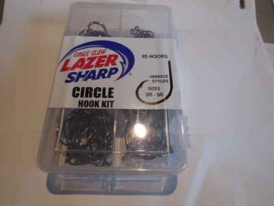85 Eagle Claw Lazer Sharp BKWKIT-LS Circle  Hook Kit Size 2/0 to 5/0
