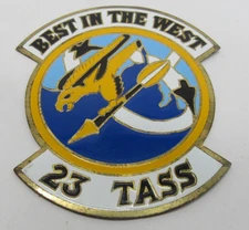 23 TASS Metal Insignia Badge – “Best in the West” – USAF Tactical Air Support Sq