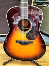 YAMAHA LL6BS ARE Acoustic Guitar with Soft Case from Japan