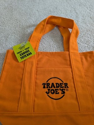 Trader Joe's Mini Tote Bag Orange 