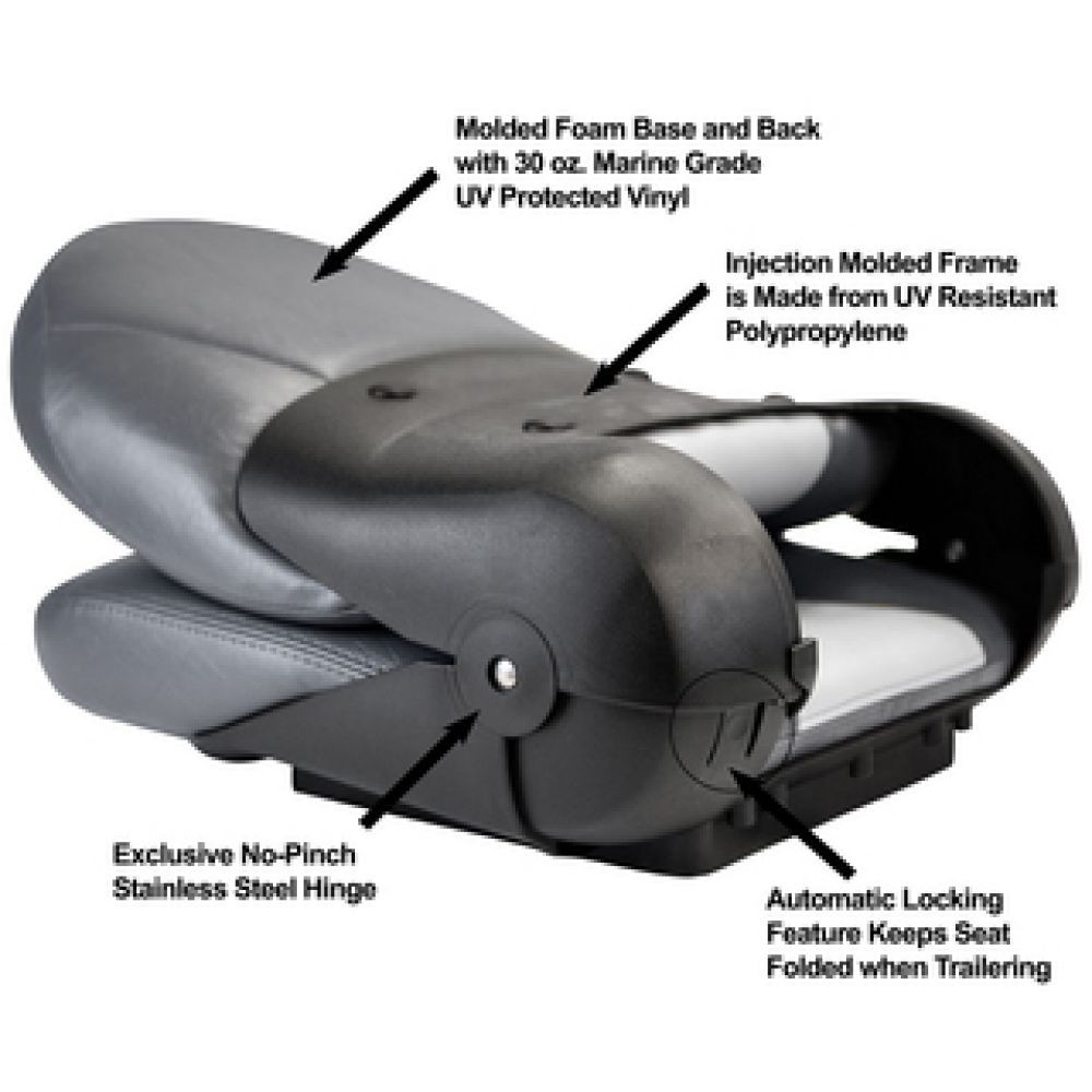 Tempress 54921 NaviStyle High-Back Mossy Oak Break-Up Vinyl Boat Seat Marine