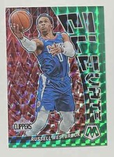 2022-23 Panini Mosaic Russell Westbrook Elevate Green #16 Los Angeles Clippers