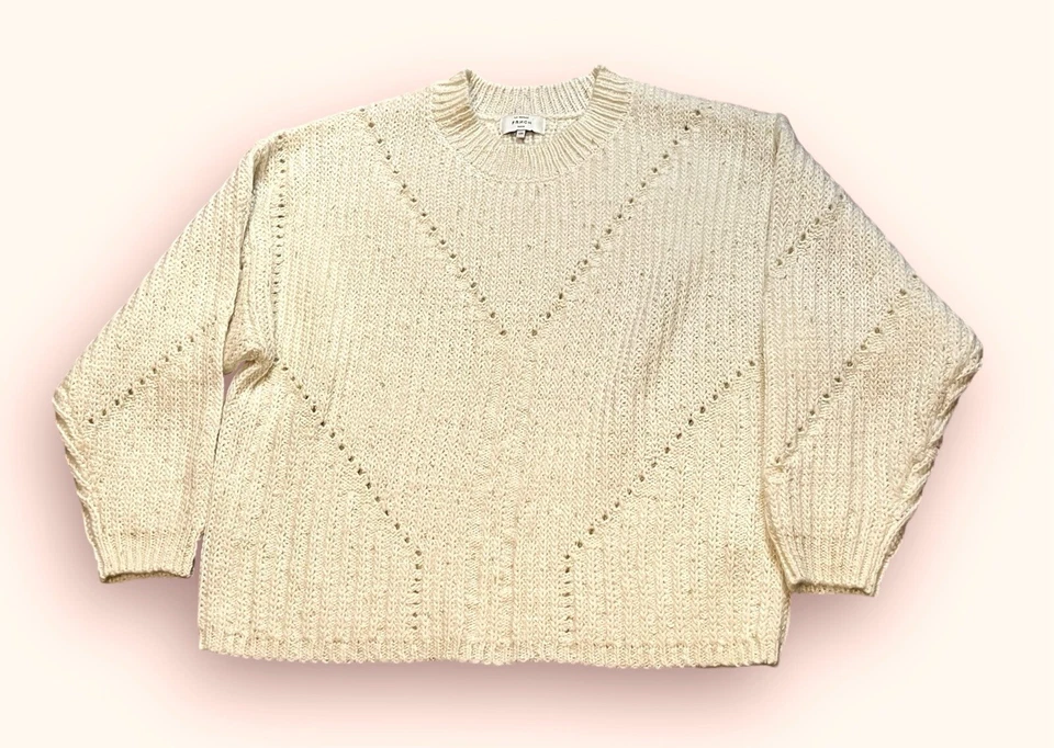 Suéter grueso tejido abierto LA MAILLE FRNCH PARIS pequeño mediano para mujer CÁLIDO Foto 2 de 4