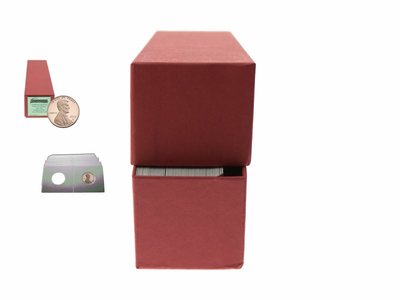 Guardhouse Red/Cent Coin Box with 100 flips, 2'' x 2'' x 8.5''