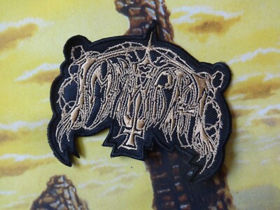 Immortal Old Logo Shape Patch Black Metal Taake Gold Edition 6