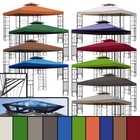 WASSERDICHT Pavillon Romantika ~ 3x3m PVC wasserfest (Option) Metall Dach ~ 3x3