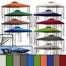 WASSERDICHT Pavillon Romantika ~ 3x3m PVC wasserfest (Option) Metall Dach ~ 3x3