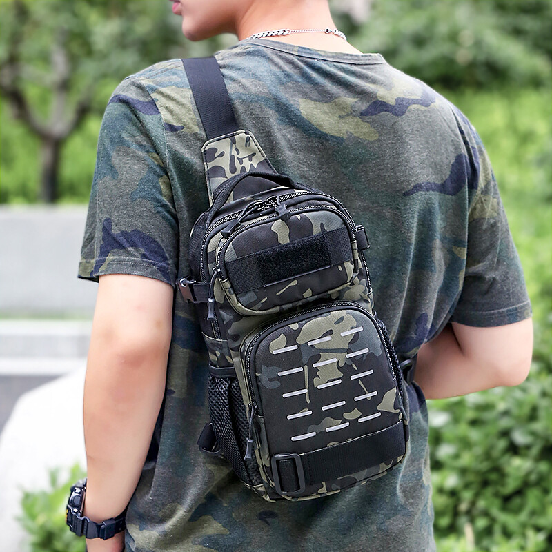 Yukon Outfitters Scout Sling Pack – Praktische Umhängetasche Für EDC, Wanderung & Stadt, Mit Tablet-Fach, MOLLE & Versteckter Tragetasche