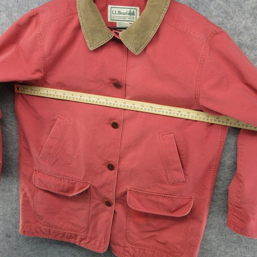 Chaqueta LL Bean Mujer XL Rosa Franela Forrada Tareas Granero Campo Trabajo Abrigo Lona - Imagen 10 de 18
