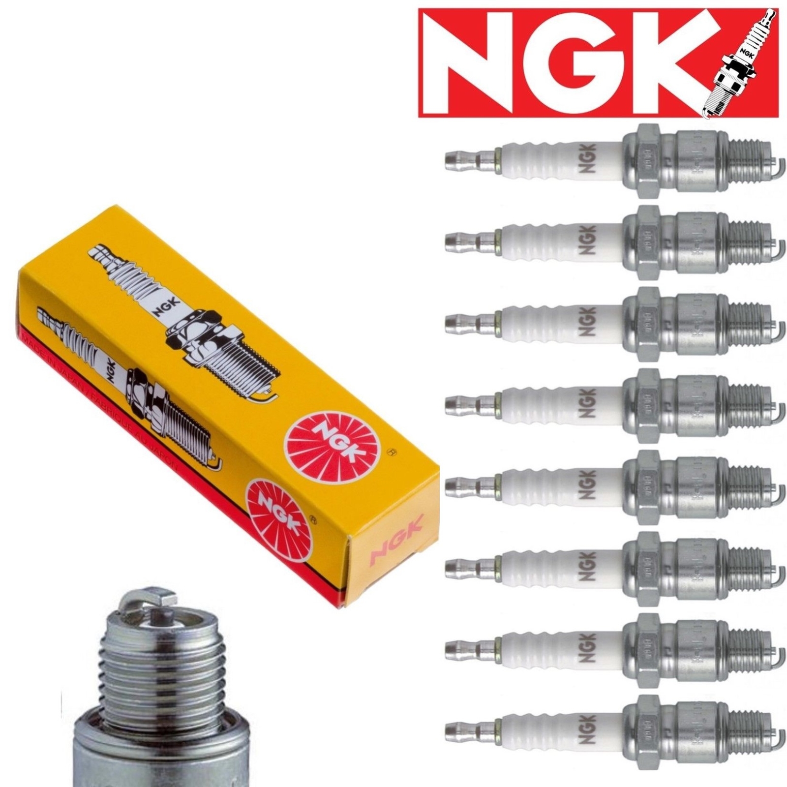 8 pcs NGK Standard Spark Plugs 2000-2002 Audi A6 Quattro 4.2L V8 Kit Set