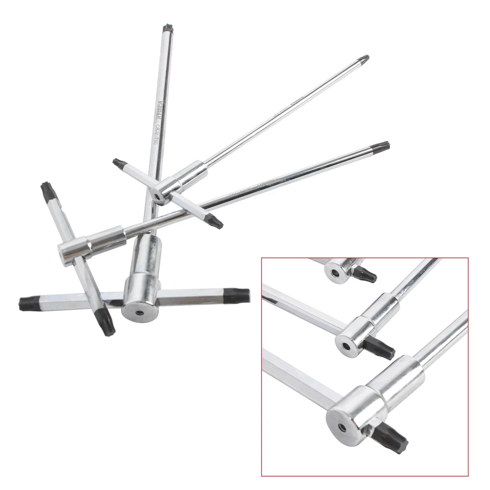 T-Handle Hex Wrench Set for Most Bicycle Motorcycle Integrated Strip-Gripper 9PC - Image 4 of 4