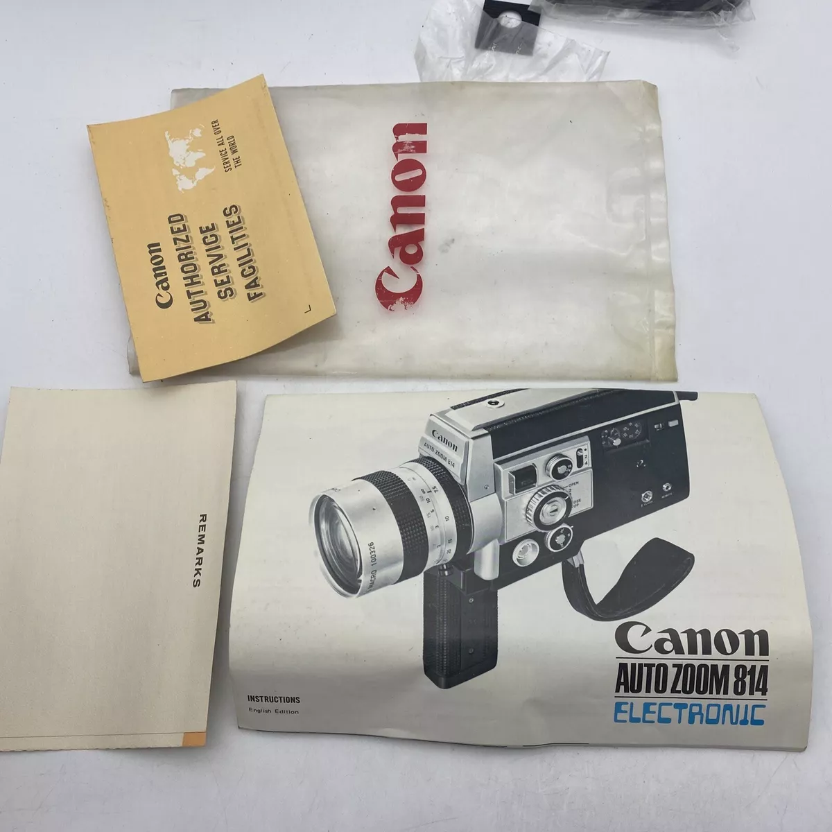 Canon Auto Zoom 814 Super 8 Movie Camera with Bag | Sold For Parts