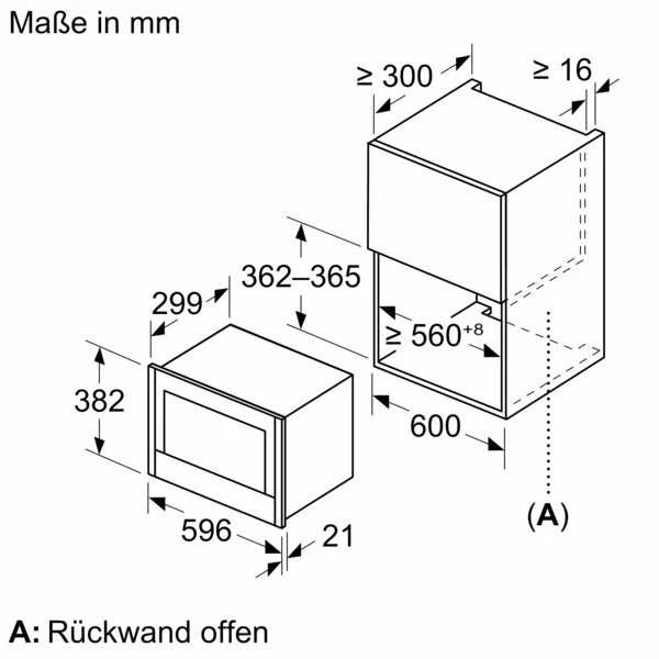 Neff N70, NL4WR21N1, Einbau-Mikrowelle, Edelstahl,Tür links angeschlagen - Bild 4 von 4