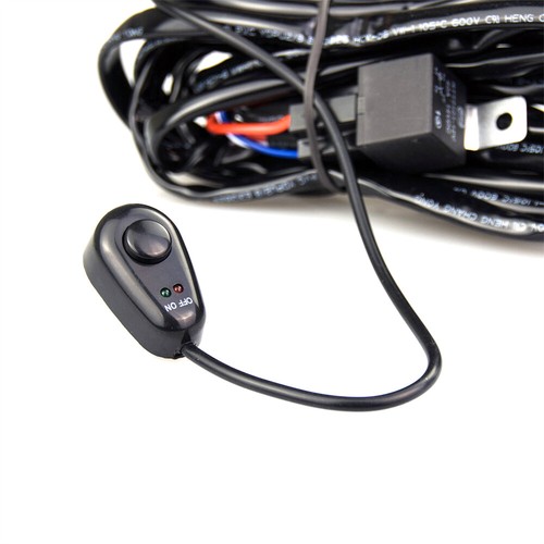 Wiring Harness Relay Kit 12V On/Off Switch Fuse For LED Fog Light Bar Car SUV US - Picture 7 of 8