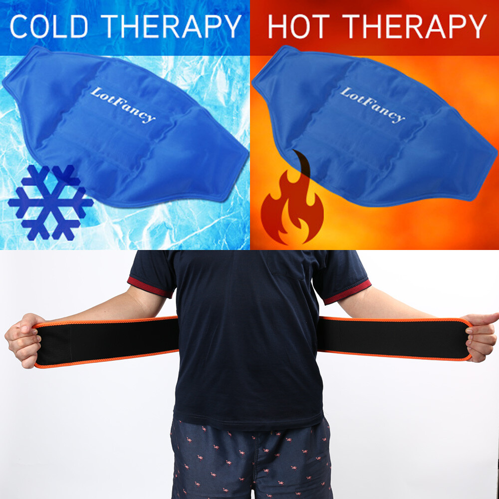 Back Pain Gel Pack, Reusable & Flexible Hot or Cold Pack for Pain Relief Waist eBay