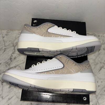 Nike Air Jordan 2 Retro Low Python Men's Size 12 Shoes White