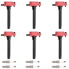 Spark Plug + Performance Ignition Coil For 2011-2019 Chrysler Dodge Jeep 3.6L V6