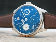 IWC Portuguese Perpetual Calendar Hemisphere Moon 18K White Gold IW503203 New ! 3