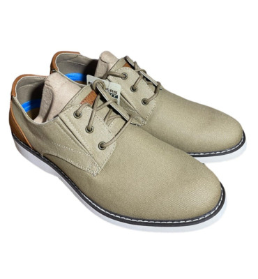 Skechers Shoes Mens Size 8.5 Parton Wilcon Tan Canvas Oxford 65925 New With Tag Skechers Mens Parton Wilcon Canvas Oxford, Grey, 14 UK Wide  main image 4