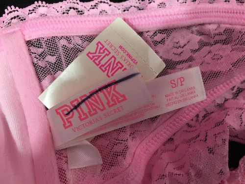 Victoria’s Secret PINK Bling Sequin Lace Bandeau Bralette Unlined Bra Small NWT - Picture 4 of 4