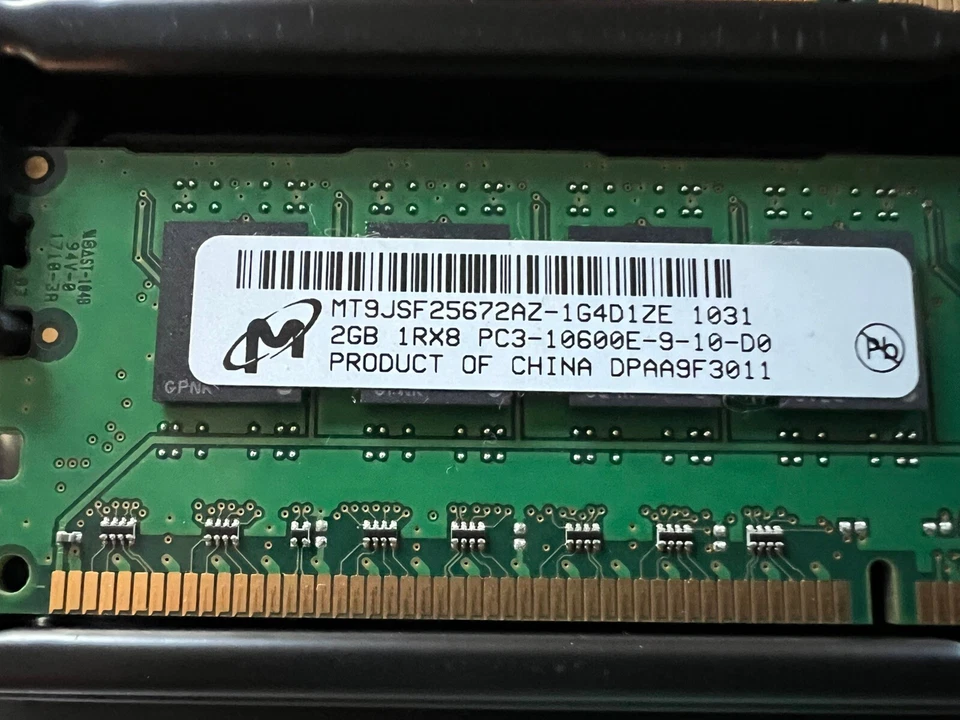 4gb LOT OF 2 (2x2gb) Apple Memory module 2GB MC727G/A PC3-10600E MT9JSF25672AZ - Image 2 of 4