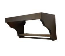 sottopensile da cucina portaspezie e mestoli in legno massello, Rovere