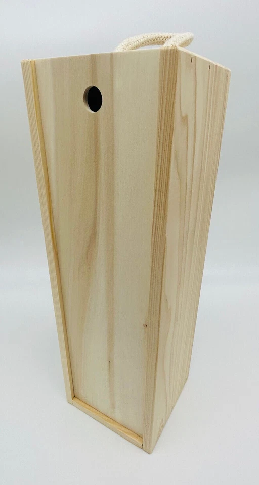 Weinflaschen Holzkiste Geschenkbox Flaschenkiste Geschenk Tragegriff Deckel Deko - Bild 4 von 4