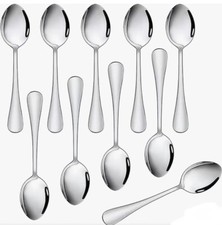 10 x Tea Spoon Cutlery Teaspoons Tea Spoons Stainless Steel Colour Silver