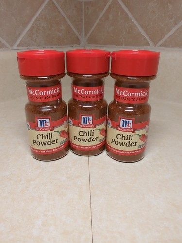 3 Pack - McCormick Chili Powder 2.5 oz - November 2024 Best By Date