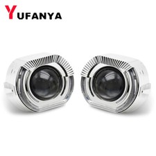 2.5 Bi Xenon Hid Projector Retrofit Headlight Lens Square Angel Eyes H1 H4 H7
