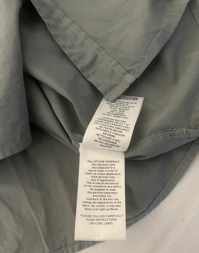 NWT Officine Générale ‘Arsene’ Pigment Dyed Gray Oxford Shirt Size XS $295.00 - Picture 22 of 24
