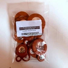 Professional Lamb Leather Pads Alto Saxophone Sax Pad Accessory Brown 25pcs US