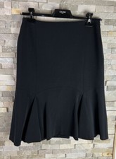Coast women  s size 12 black polyester wool skirt