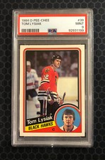 🥅 1984 O-Pee-Chee OPC Hockey #39 - Tom Lysiak - PSA 9 - Black Hawks  🥅