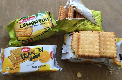 Munchee LEMON PUFF Tea Biscuits | Sri Lankan Real Lemon Cream Biscuit