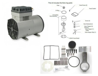 #ad JE Adams 9855 1 SteamBrite Car wash Vacuum Compressor rebuild Kit for 1207PK80 $399.00