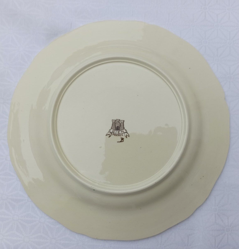 GIEN SERVICE RAMBOUILLET FRENCH DINNER PLATE WOODCOCK HUNTING SCENE - Picture 8 of 9