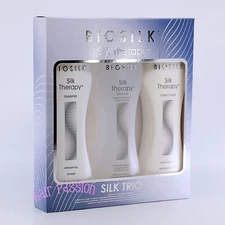 BioSilk Silk Therapy 12oz 3 piece [shampoo 12oz + conditioner 12oz + serum 12oz]