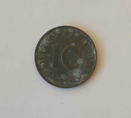 Complete Small Denomination 3rd Reich Zinc Coin Set And Stamp - Picture 9 of 10