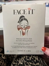 Face It Cloth In A Box Makeup Remover Cloth Pink New