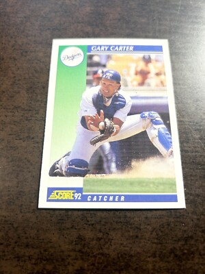  1992  SCORE # 489 GARY CARTER       C117
